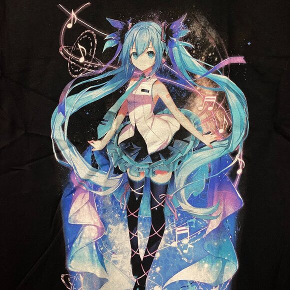 Hatsune Miku Power Up With Music T-Shirt size Extra Small - Picture 2 of 5